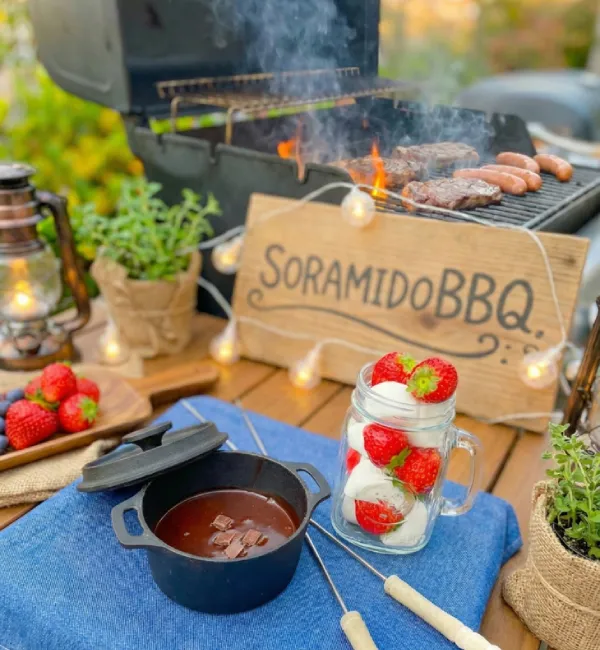 【期間限定】旬の紅ほっぺを味わう贅沢いちごのチョコレートフォンデュ付BBQプラン